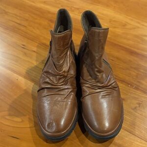 Miz Mooz Brown Ankle Boots